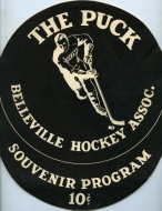 1951-52 Belleville Black Hawks game program