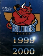 1999-00 Billings Bulls game program