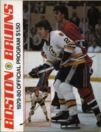1979-80 Boston Bruins game program