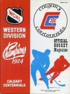 1974-75 Calgary Centennials game program