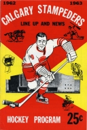 1962-63 Calgary Stampeders game program