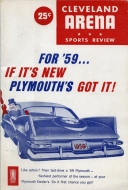 1958-59 Cleveland Barons game program