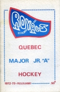 1972-73 Cornwall Royals game program