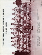 1965-66 Dayton Gems game program