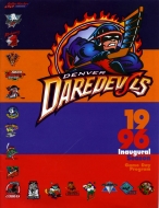 1995-96 Denver Daredevils game program