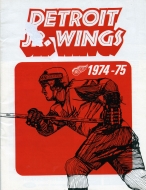 1974-75 Detroit Junior Red Wings game program