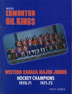 1972-73 Edmonton Oil Kings game program