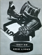 1967-68 Erie Lions game program
