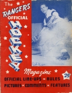 1948-49 Fort Worth Rangers game program
