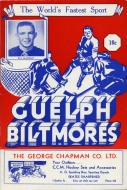 1953-54 Guelph Biltmores game program