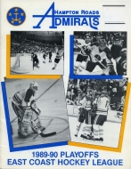 1989-90 Hampton Roads Admirals game program