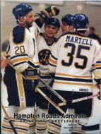 1992-93 Hampton Roads Admirals game program