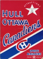 1960-61 Hull-Ottawa Canadiens game program