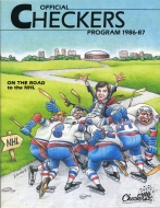 1986-87 Indianapolis Checkers game program
