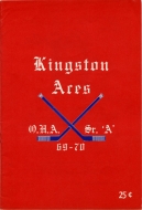 1969-70 Kingston Aces game program