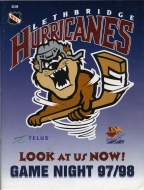 1997-98 Lethbridge Hurricanes game program