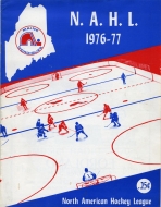 1976-77 Maine Nordiques game program
