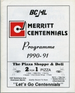 1990-91 Merritt Centennials game program