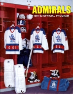 1991-92 Milwaukee Admirals game program