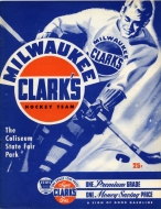 1948-49 Milwaukee Clarks game program