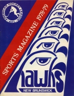 1978-79 New Brunswick Hawks game program