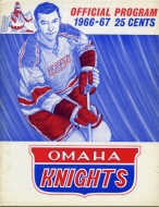 1966-67 Omaha Knights game program