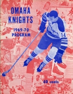 1969-70 Omaha Knights game program
