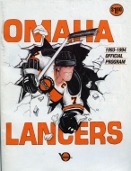 1993-94 Omaha Lancers game program