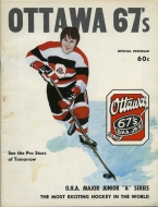 1974-75 Ottawa 67's game program