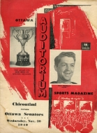 1949-50 Ottawa Senators game program