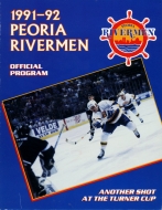 1991-92 Peoria Rivermen game program