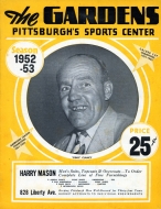 1952-53 Pittsburgh Hornets game program
