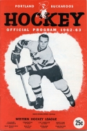 1962-63 Portland Buckaroos game program