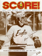 1981-82 Salt Lake Golden Eagles game program