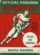 1949-50 Seattle Ironmen game program