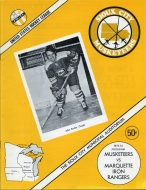1973-74 Sioux City Musketeers game program