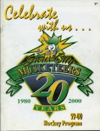 1999-00 Sioux City Musketeers game program