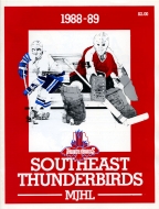 1988-89 Southeast T-Birds game program