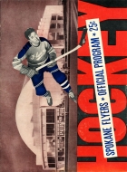 1955-56 Spokane Flyers game program