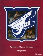 1975-76 Spokane Flyers game program