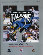 2003-04 Springfield Falcons game program