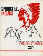 1961-62 Springfield Indians game program
