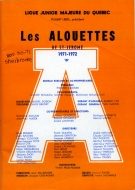 1971-72 St. Jerome Alouettes game program