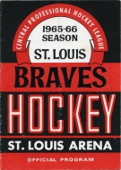 1965-66 St. Louis Braves game program