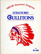 1985-86 Stratford Cullitons game program