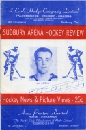 1958-59 Sudbury Wolves game program