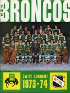 1973-74 Swift Current Broncos game program