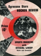 1937-38 Syracuse Stars game program