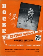 1950-51 Tacoma Rockets game program