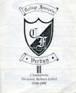 1991-92 Verdun College-Francais game program